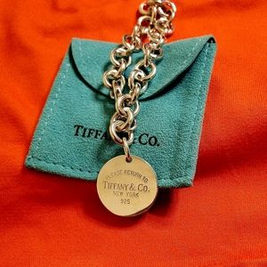 Tiffany round tag bracelet